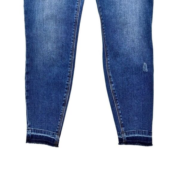 Spanx Lightly Distressed Pull-on Jeans Jeggings Blue Size Medium - Picture 4 of 7